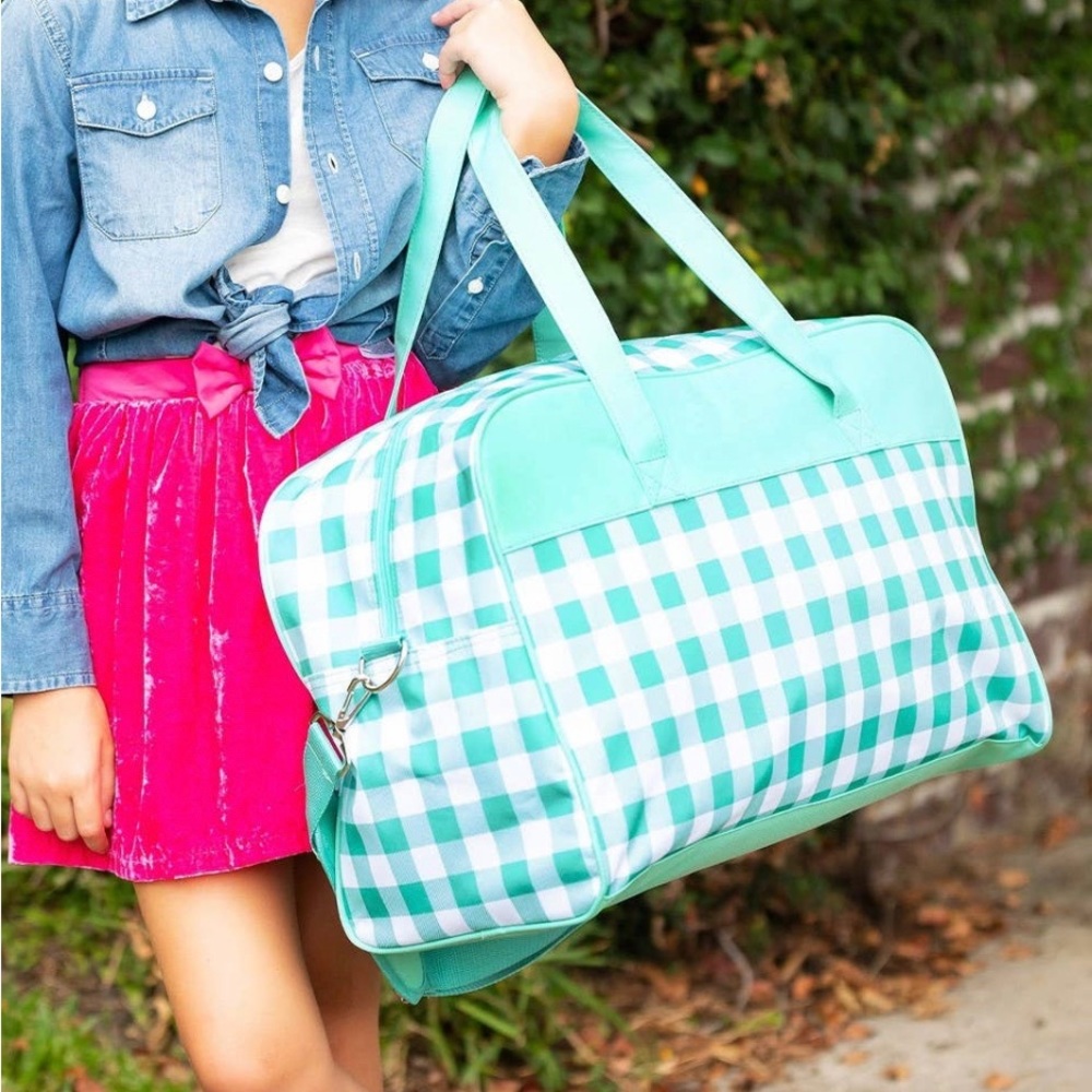 Gingham Weekender Bag - Picture 2 of 3
